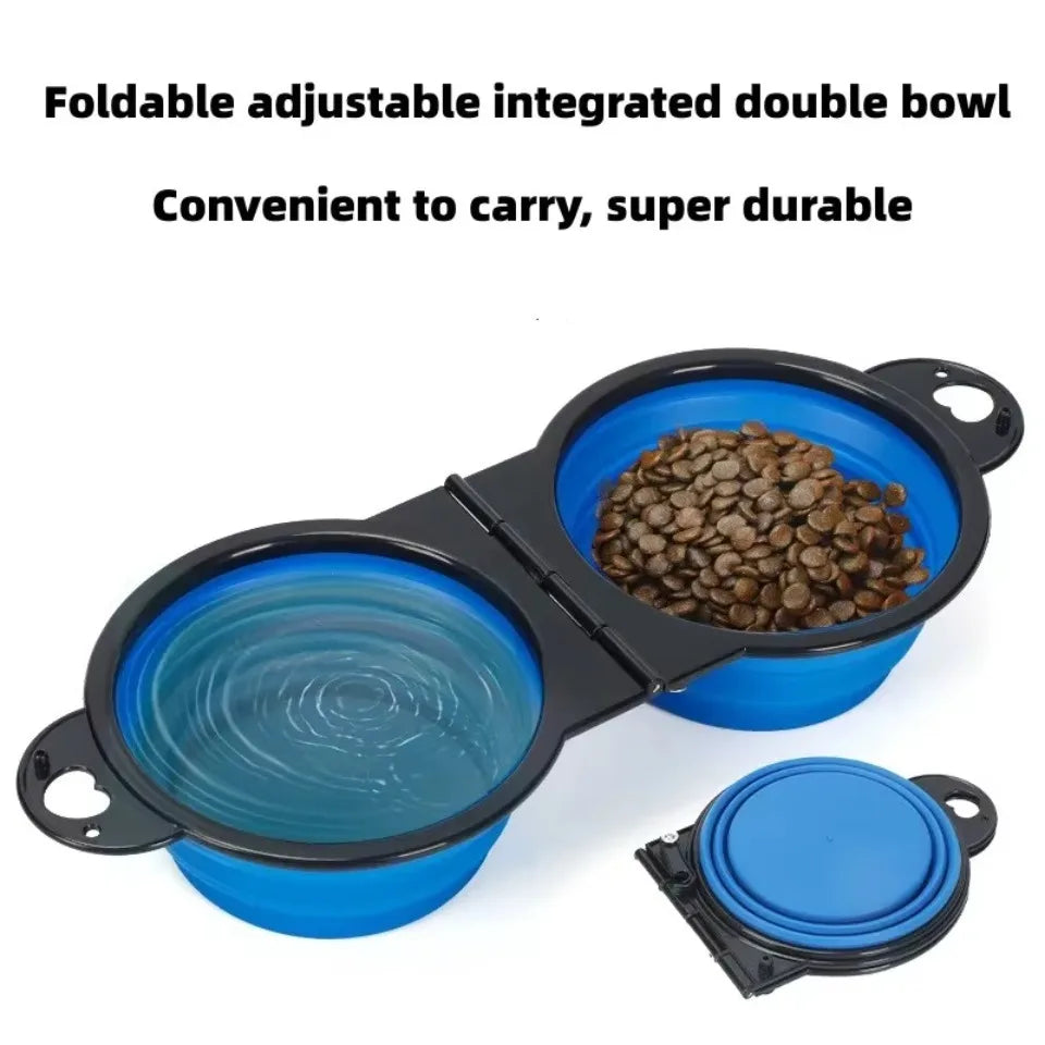 Dual Pet Travel Bowl