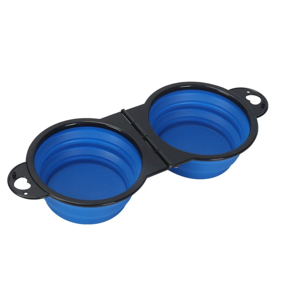 Dual Pet Travel Bowl