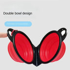 Dual Pet Travel Bowl