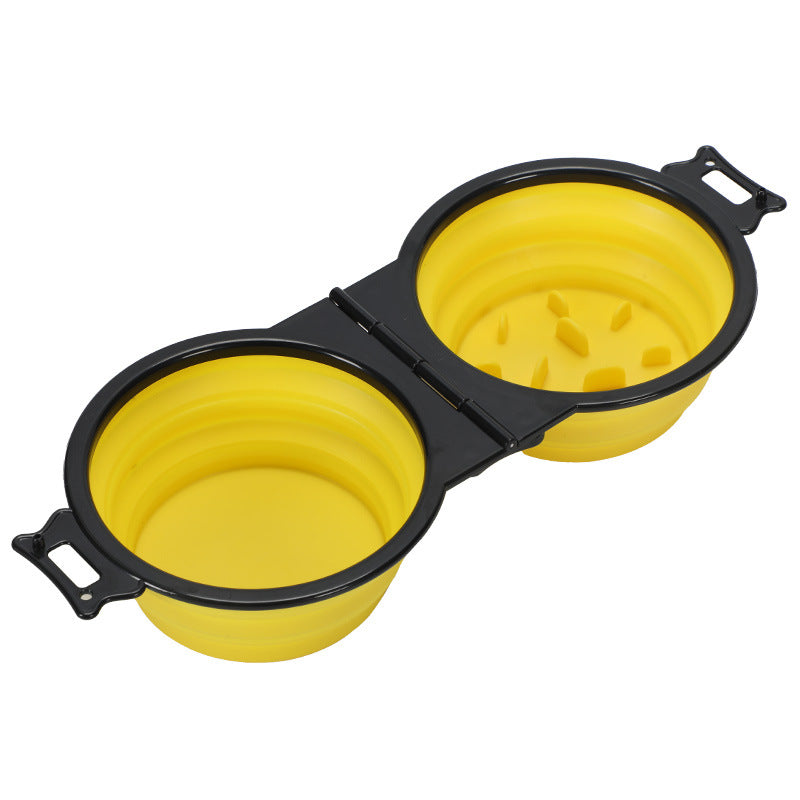 Dual Pet Travel Bowl
