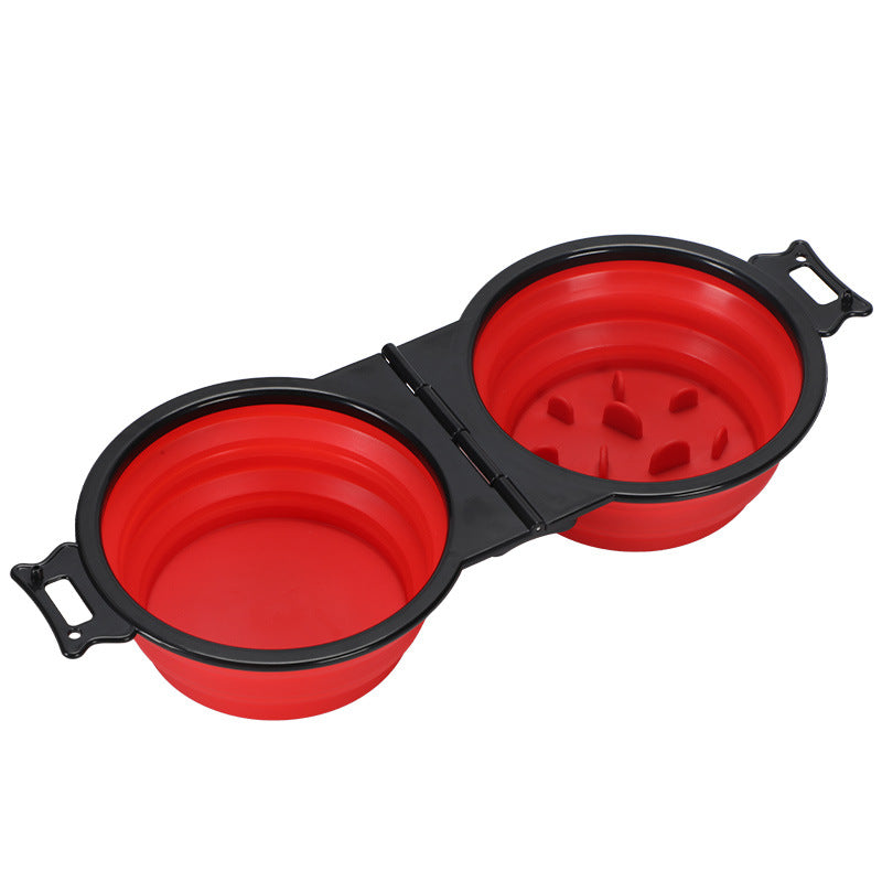 Dual Pet Travel Bowl